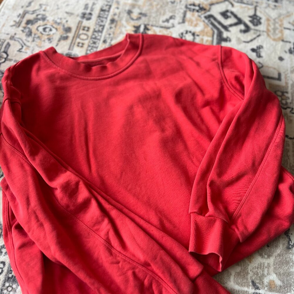 NWOT Lululemon Perfectly Oversized Crewneck Sweatshirt - Color : Dark Red